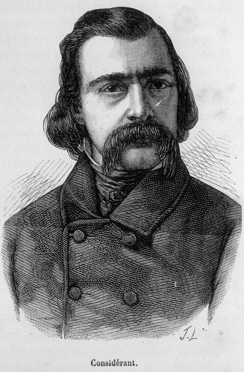 Portrait of Victor Recital (1808-1893), French philosopher and economist - in L