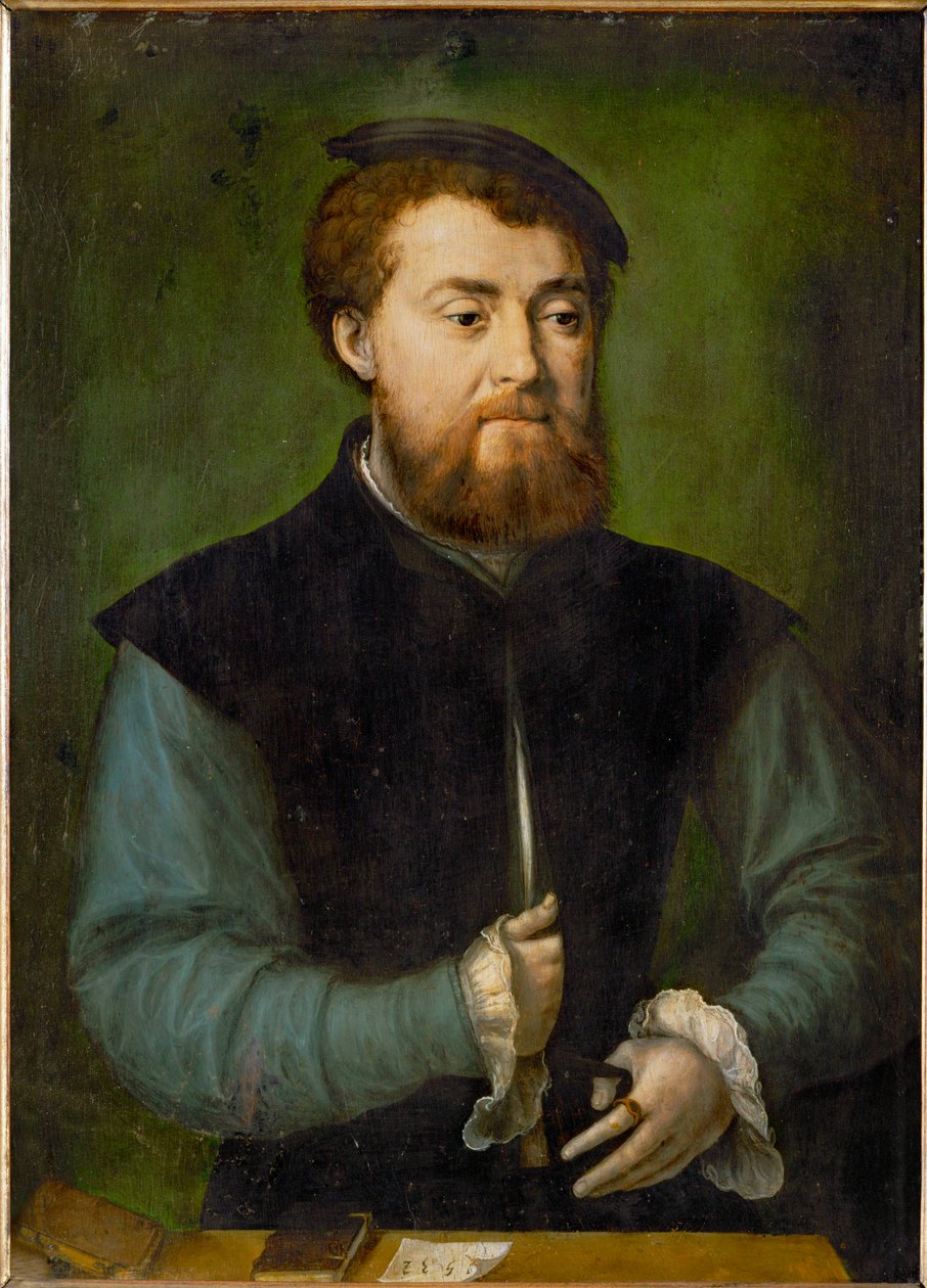 Portrait of a Man with Beard and Beret by French School