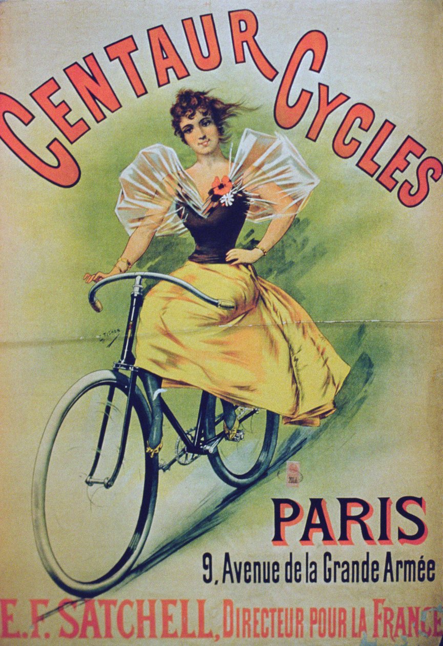 Poster advertising Centaur Cycles, Paris by French School