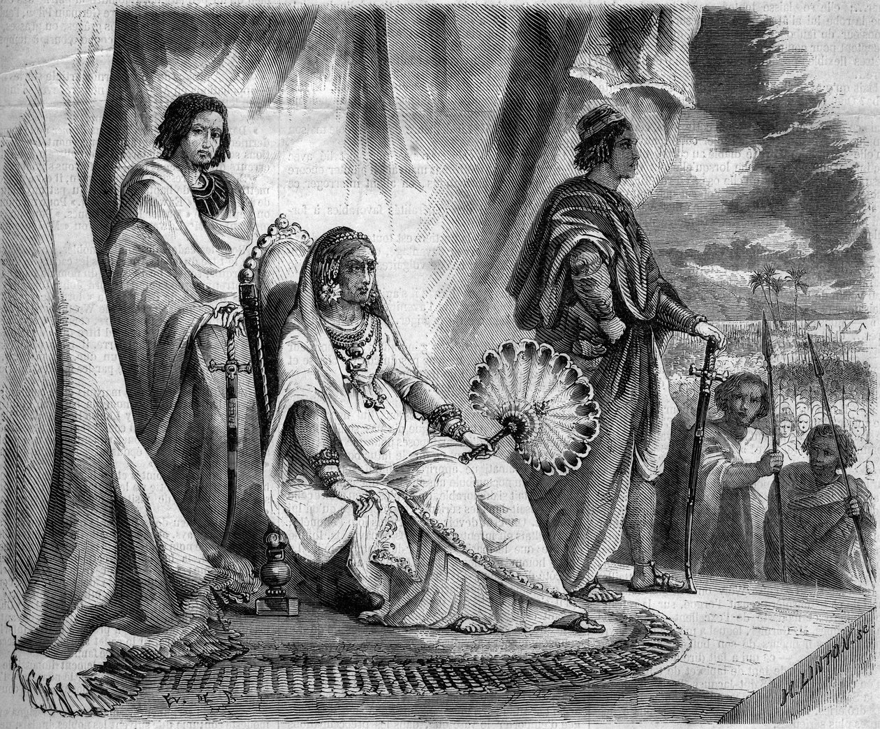 Queen Ranavalo Manjaka I (Ranavalona) by French School