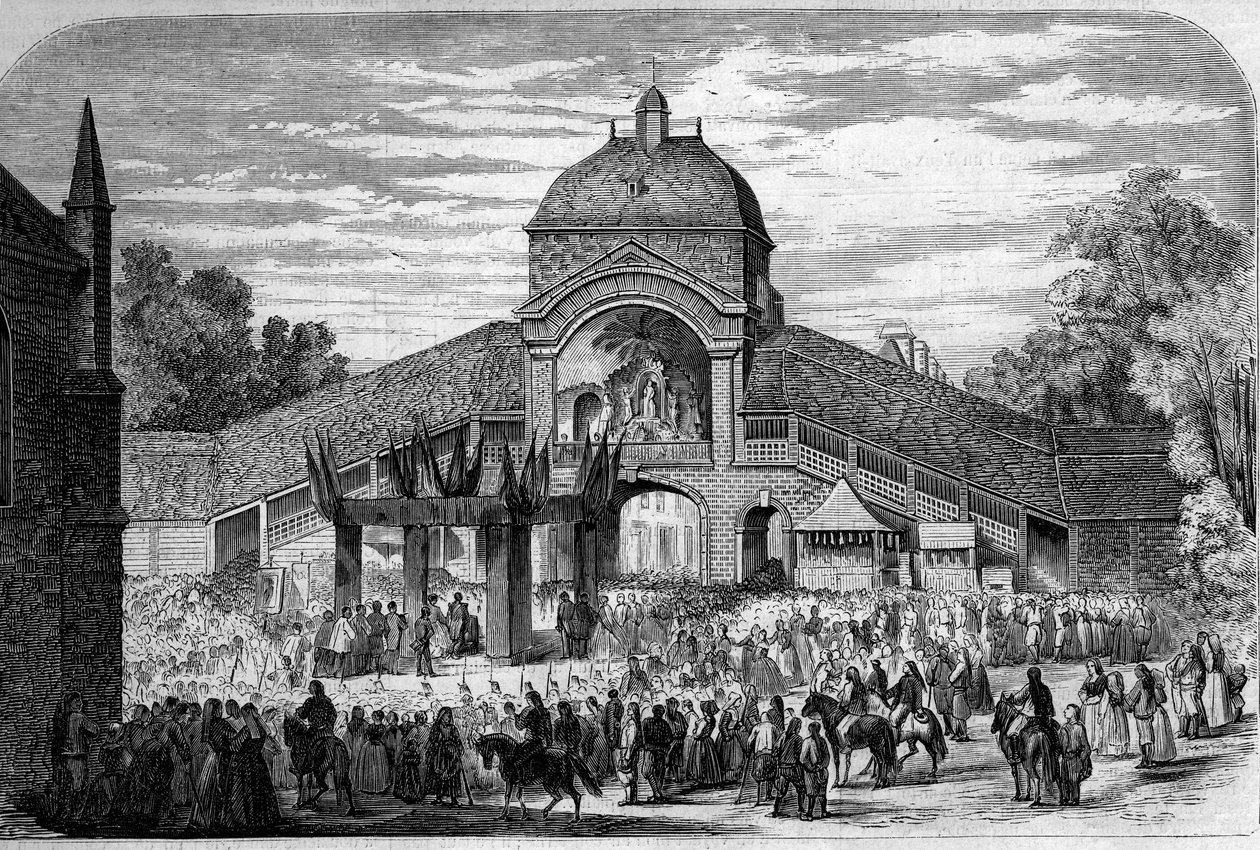 Religious Ceremony - 15 August 1858: Mass of the Assumption celebrated at the altar of the Pilgrims of Saint Anne d