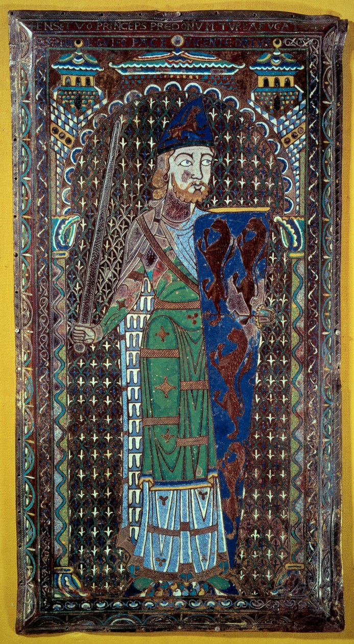 Representation of Geoffroi V (Geoffroy) Le Bel Plantagenet (Comte du ...