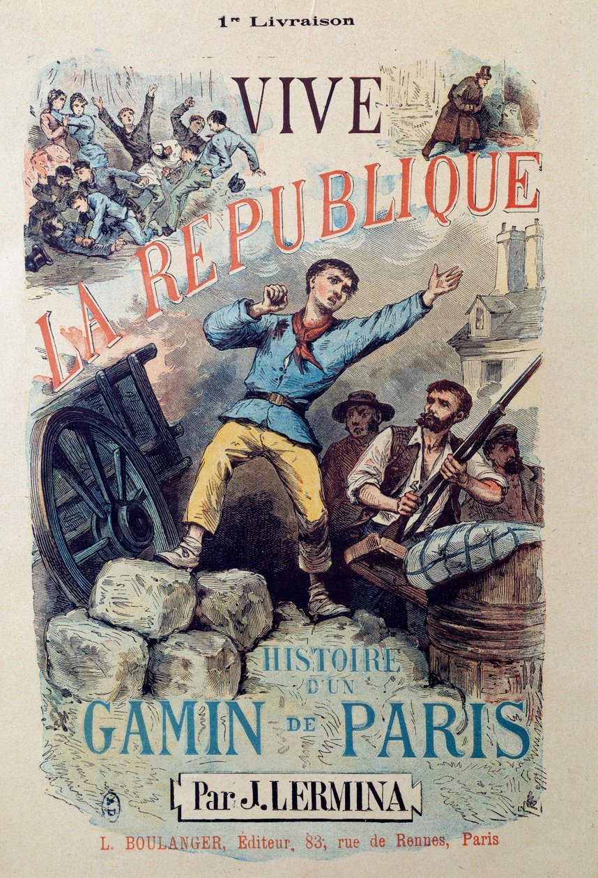 Revolution of 1848: book cover Vive la republique, histoire d