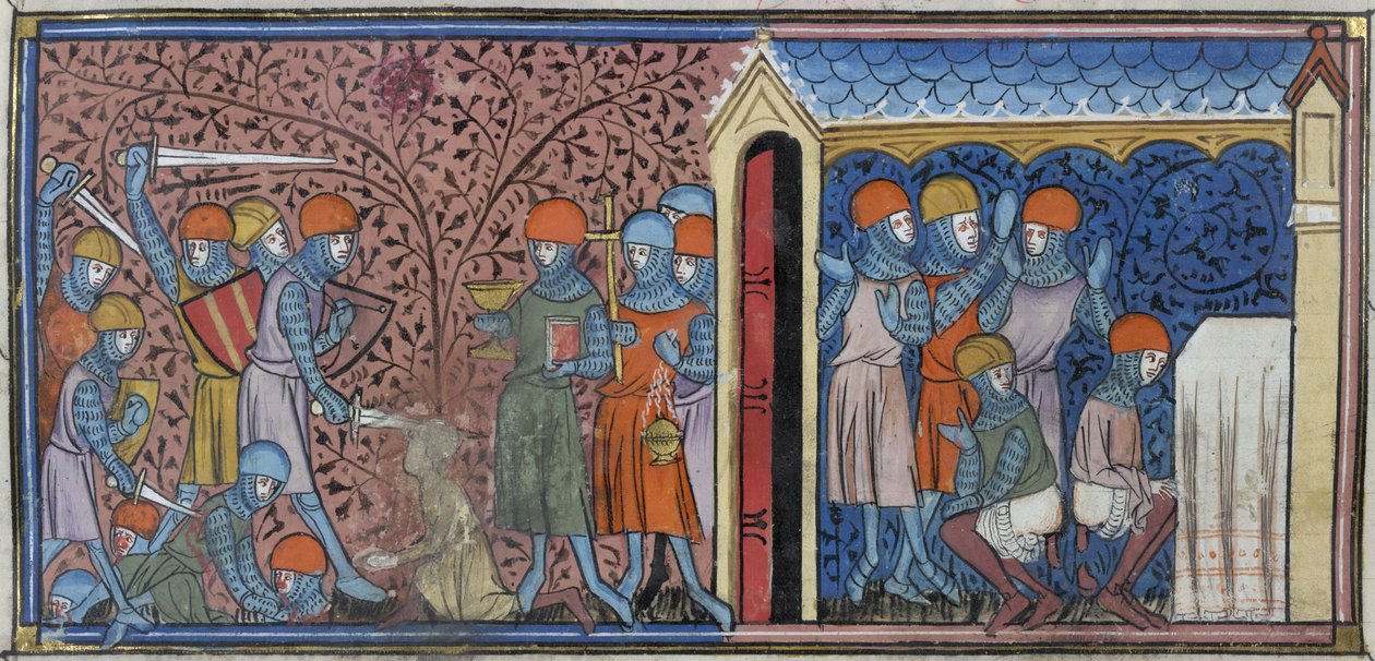Raid of the Mansur of Cordoba, illustration from the 