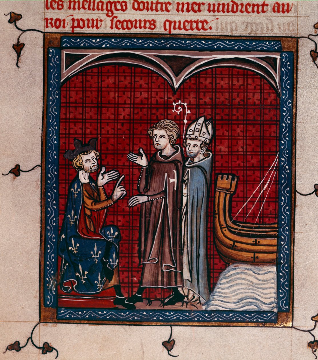 King Philip II and Patriarch, illustration from the 