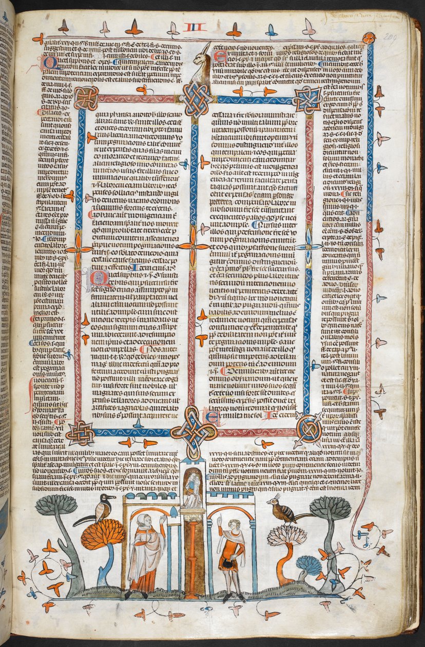 The Painter and the Devil, from Decretals of Gregory IX with gloss of Bernard of Parma (the 