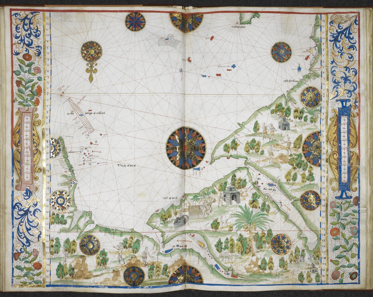 Chart of the coasts of Asia and Africa from Cape Comorin to Cape Delgado, including the Persian Gulf and the Red Sea, from the 