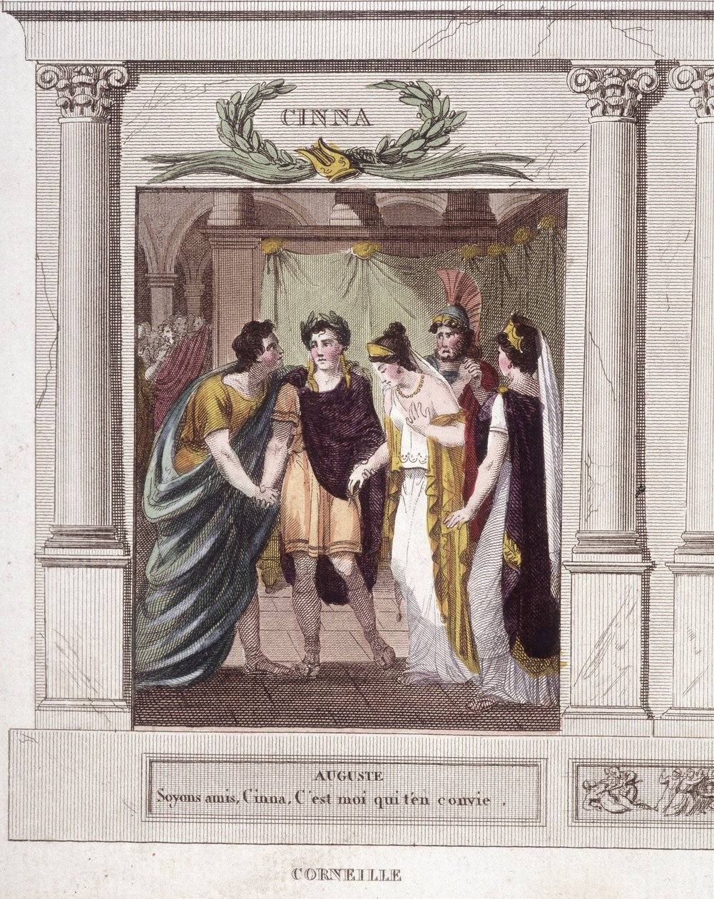Scene and Dialogue of Augustus and Cinna in Cinna ou la clemence d