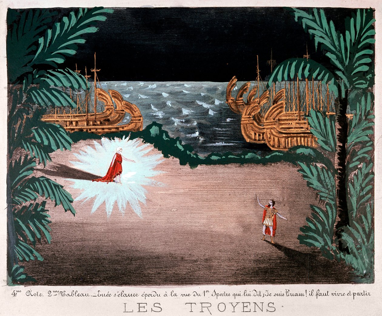 Scene from Les Troyens, by Hector Berlioz, 1890 by French School