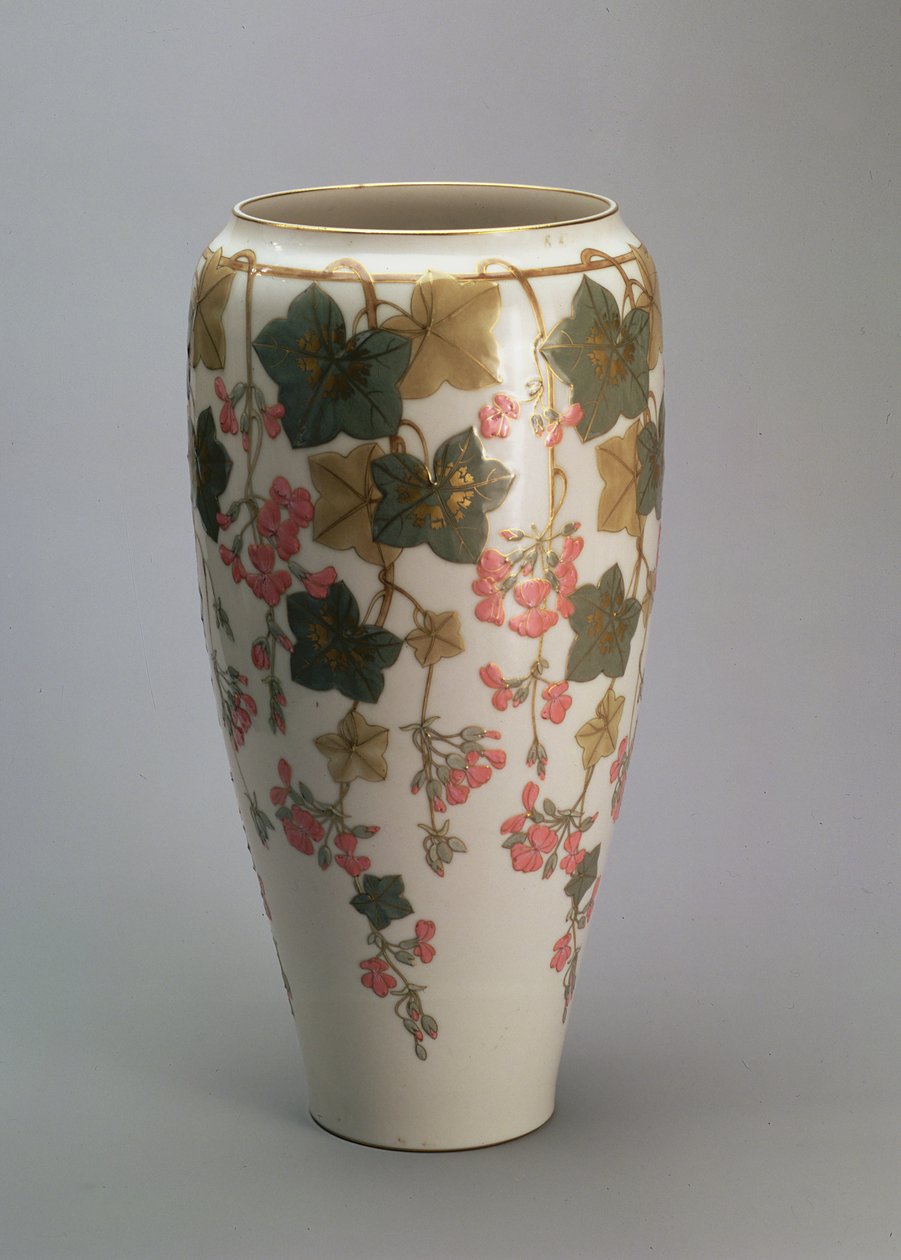 Sevres vase, with overglaze decoration (porcelain)