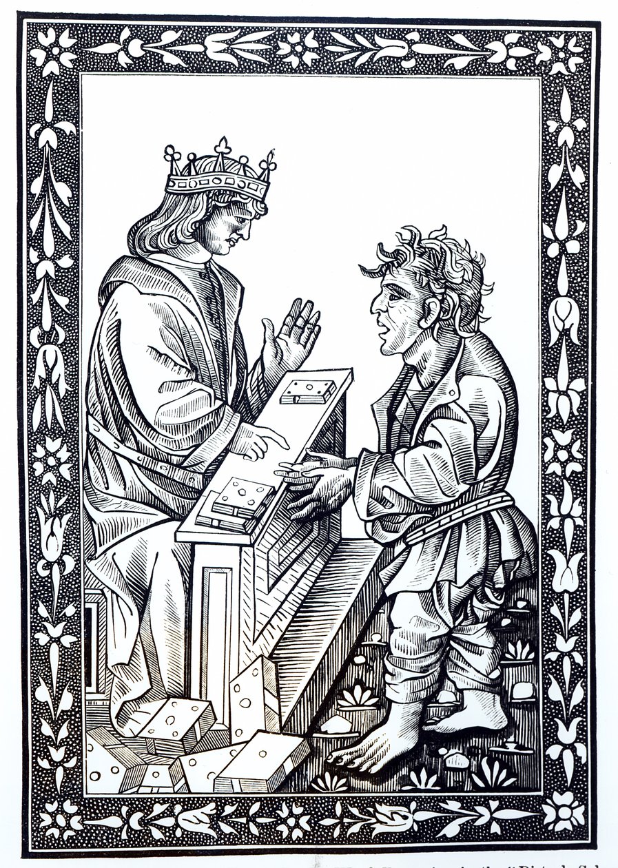 Solomon and Marcoul, Illustration from Science and Literature in the Middle Ages and Renaissance by French School