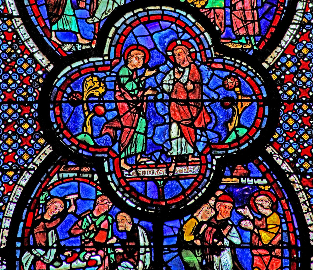 St John Window: Christ Appears to St John by French School