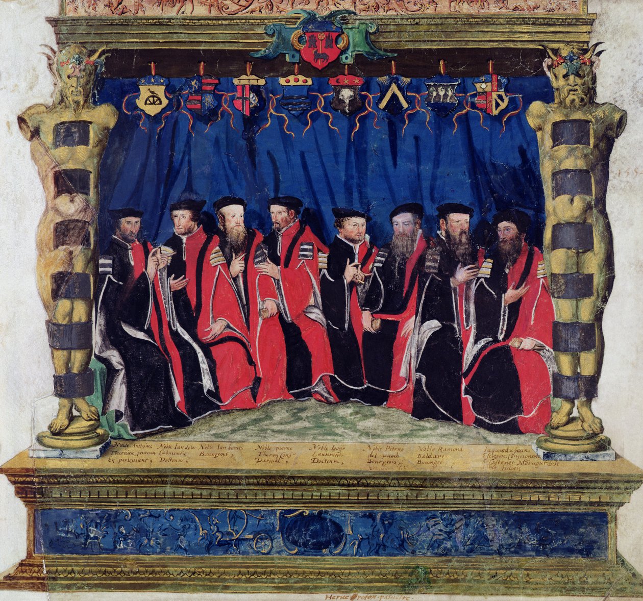 The Aldermen of Toulouse, 1554-55 by French School