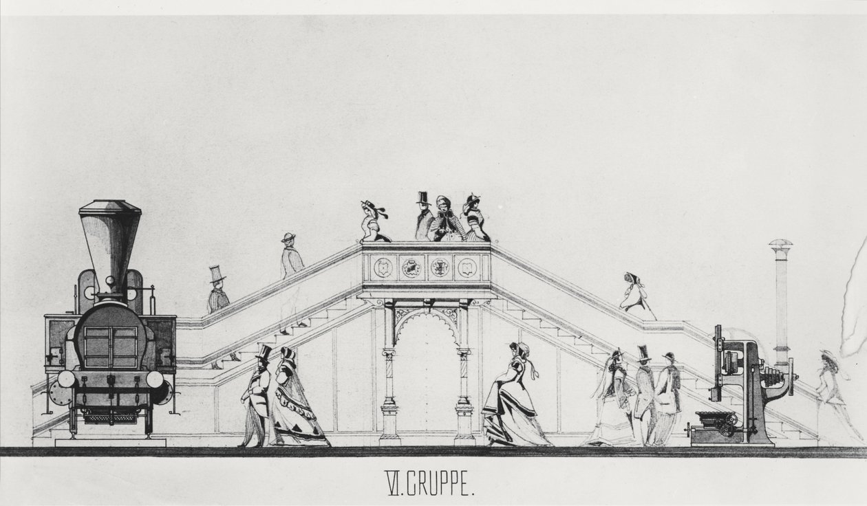 The Austrian Pavilion at the Exposition Universelle of 1867 by French School