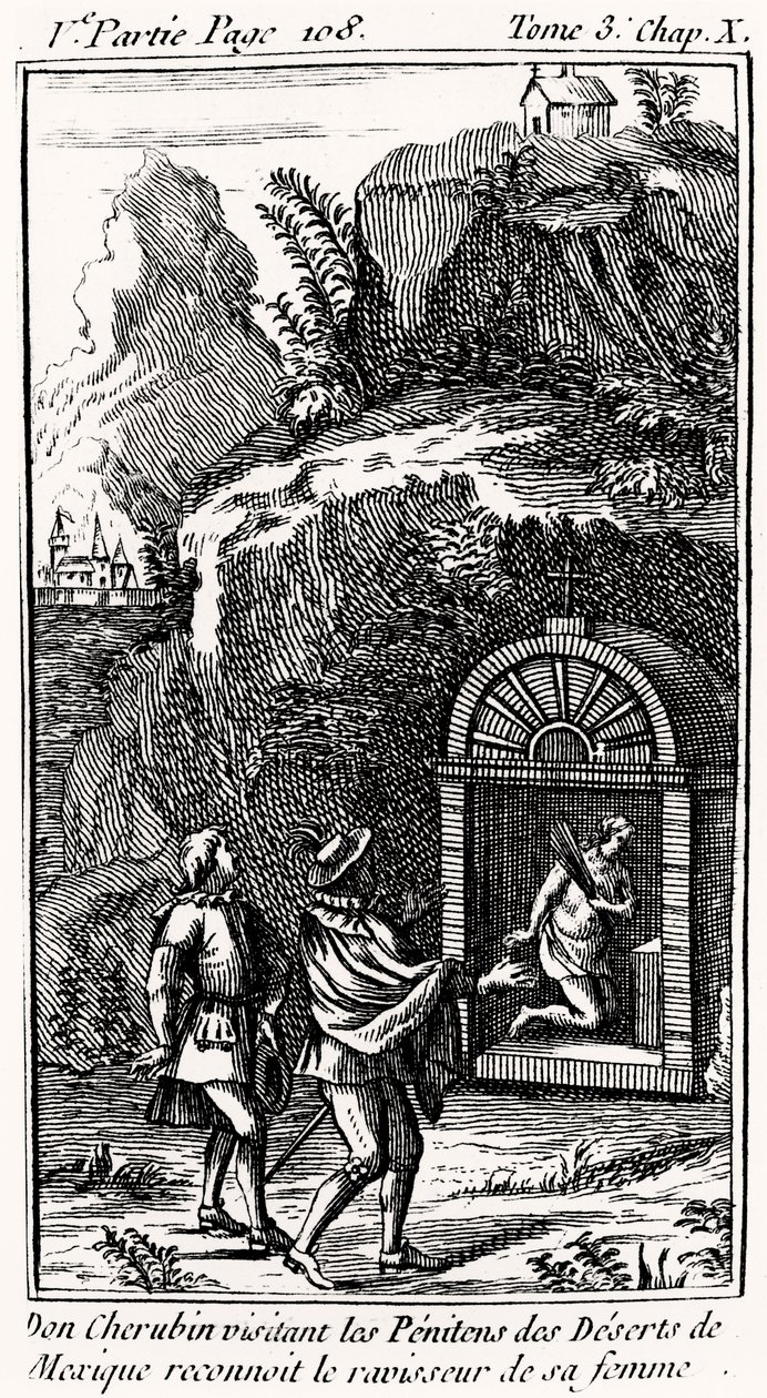 The Bachelier of Salamanca (engraving) by French School