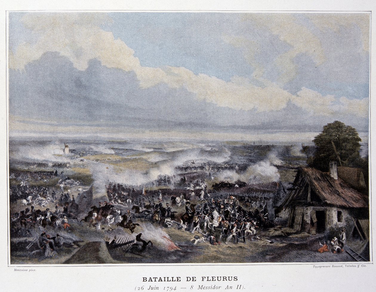 The Battle of Fleurus in 1794 - in “Battles Napoleonic”, late 19th century by French School