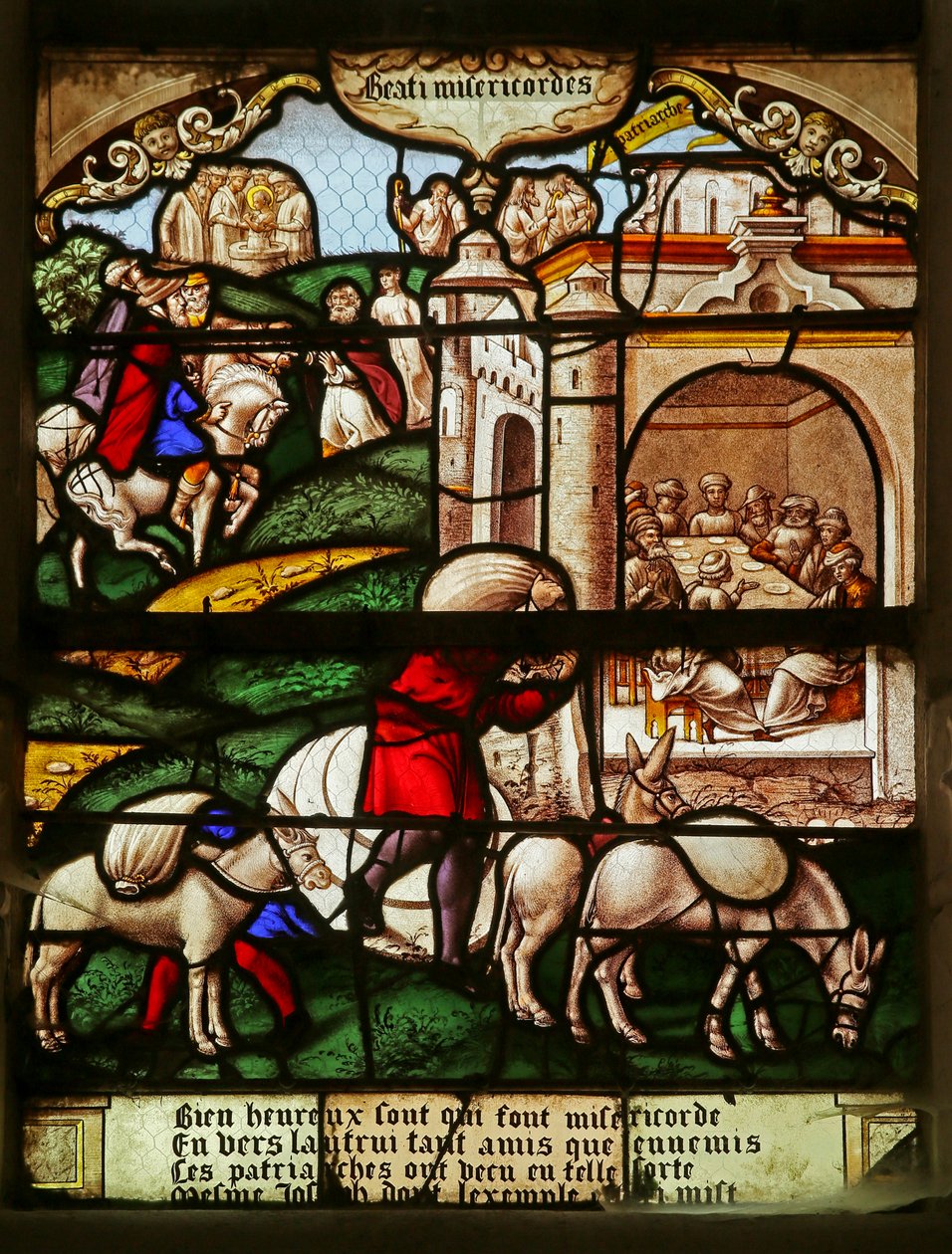 The Beatitudes: Blessed are the Merciful: Scene from the Story of Joseph by French School