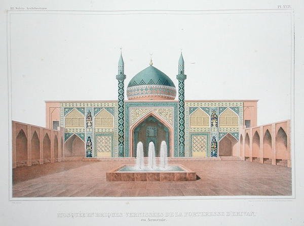The Blue Mosque, Yerevan, Armenia by French School