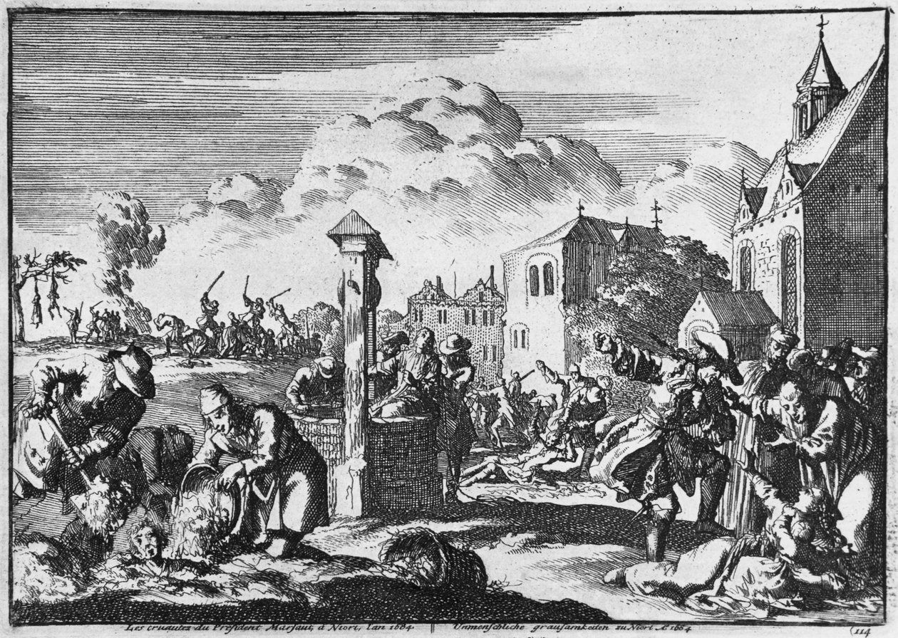The Cruelty of President Marsaut at Niort against the Protestants, 1684 by French School