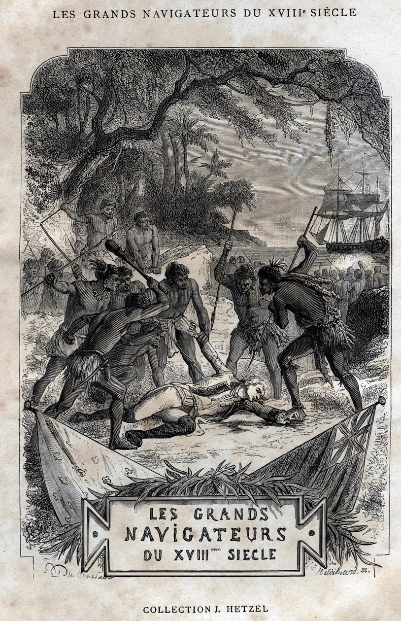 The Death of Captain James Cook by French School