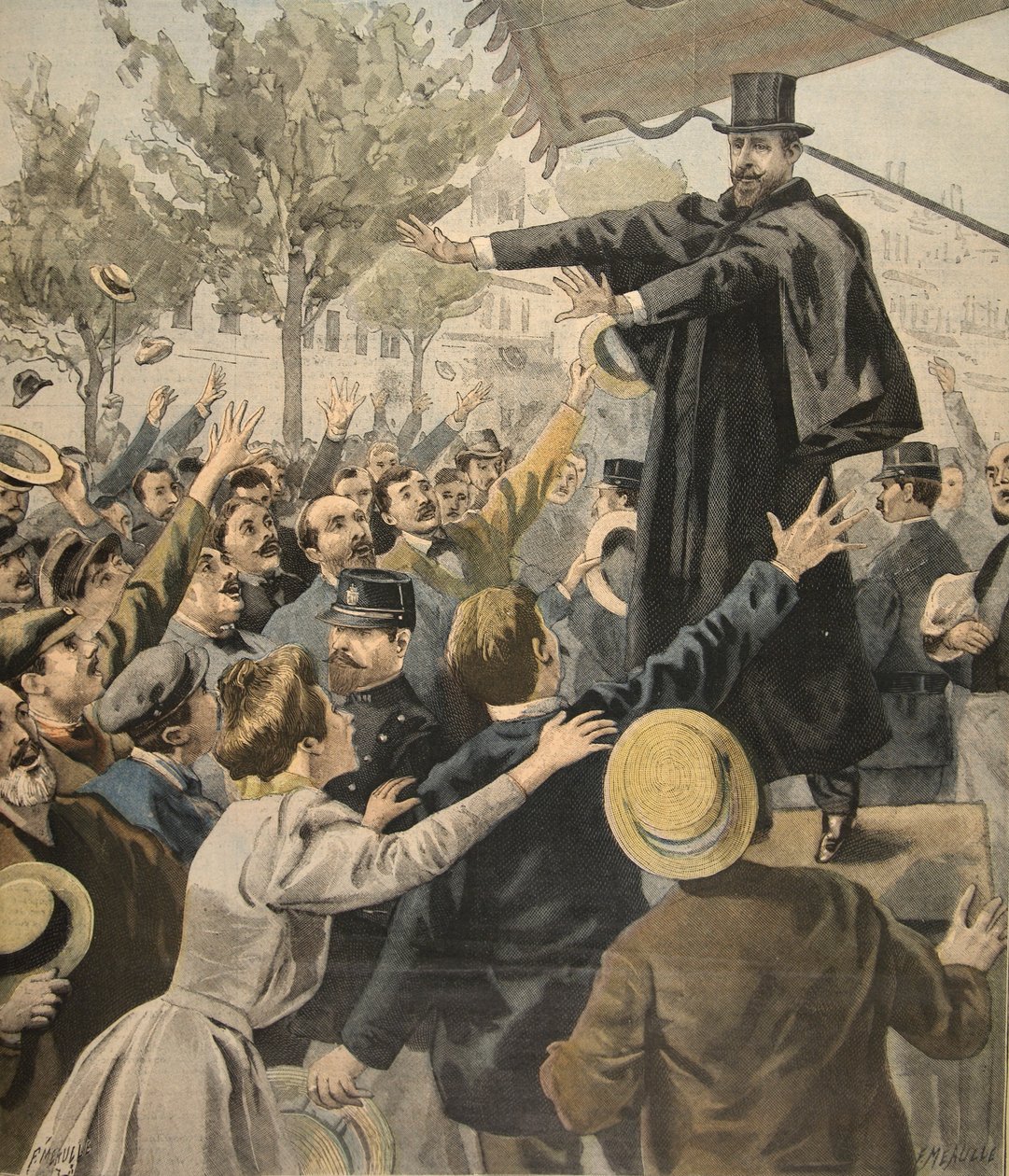 The Deroulede Meeting: At the Exit by French School