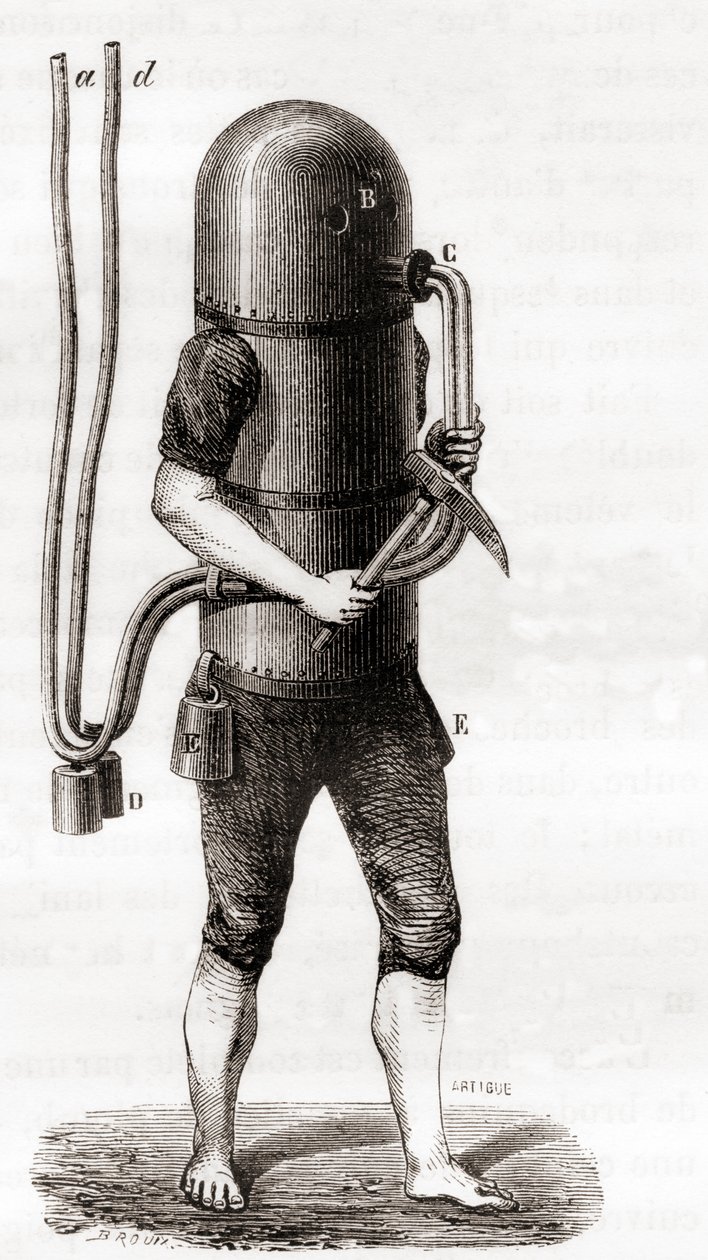 The Diving Machine of Karl Heinrich Klingert by French School