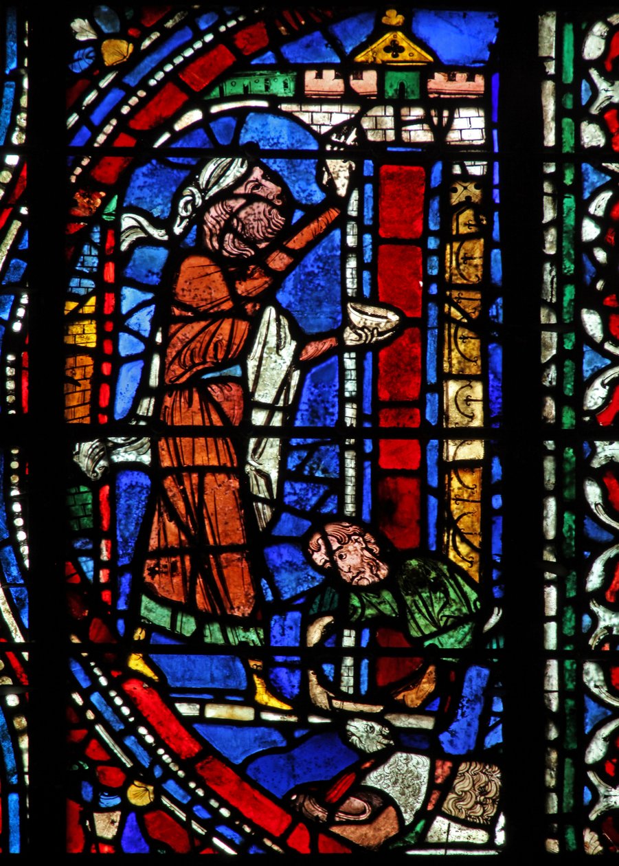 The Exodus Story: The Door Lintel is Marked with the Blood of a Sacrificed Lamb at Passover by French School