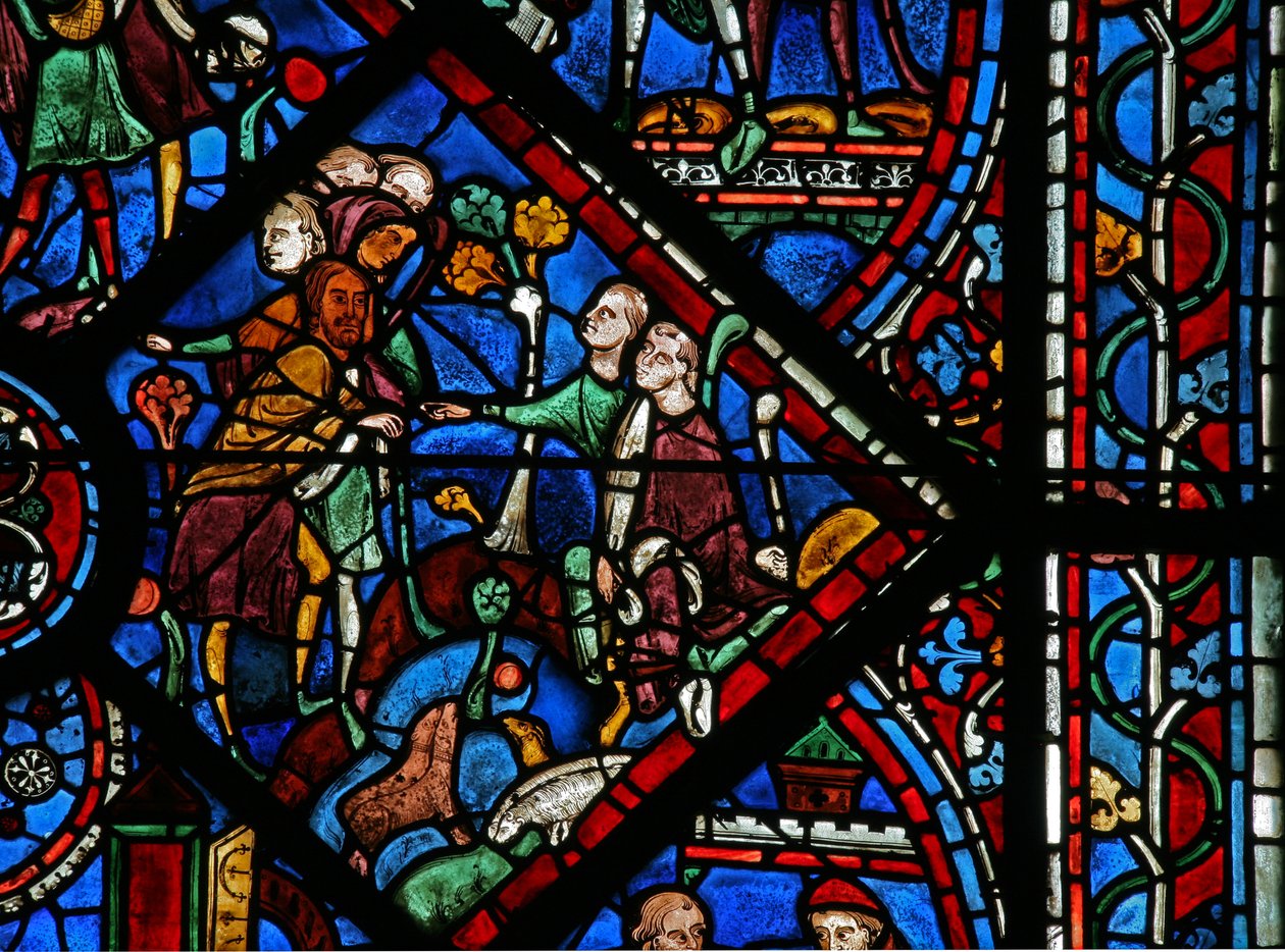 The Joseph Window: His Brothers are Looking After the Sheep by French School
