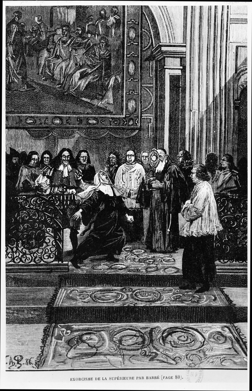 The Mother Superior is Exorcised by Barre, Illustration for the ...