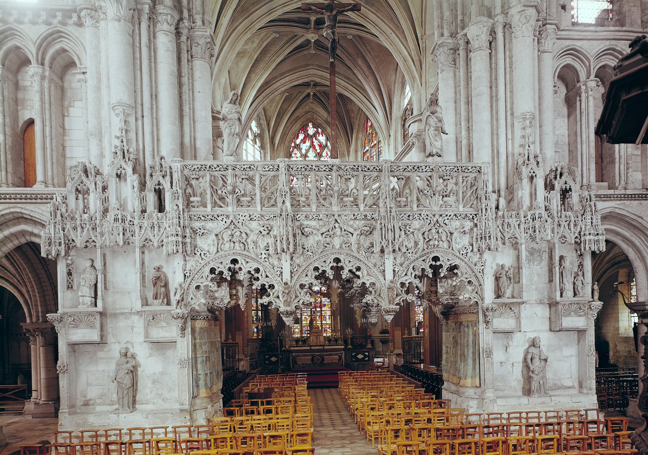The Nave and Interior of Eglise Sainte-Madeleine by French School