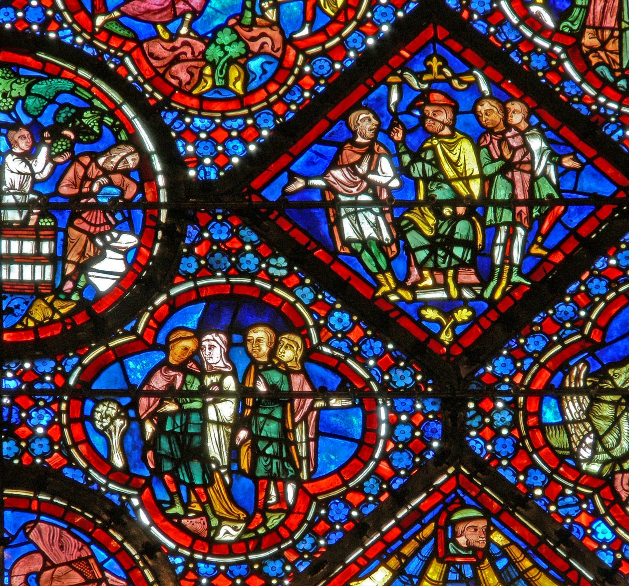 The Noah Window: The Discovery of the Vine by French School