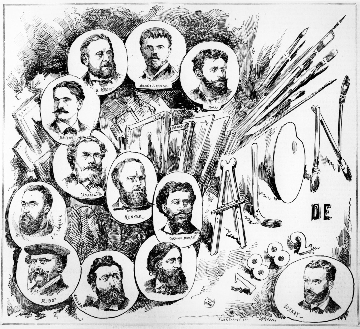 The Paris Salon of 1882 by French School