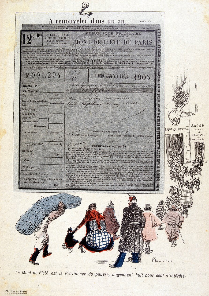 The Piety Mountain: The Piety Mountain is the Providence of the poor, for eight hundred percent of interests by French School