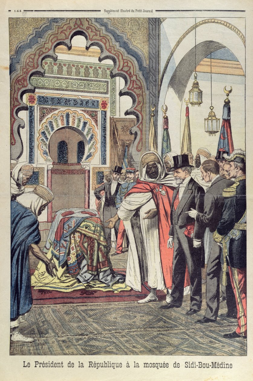The President of the French Republic, Emile Loubet visiting