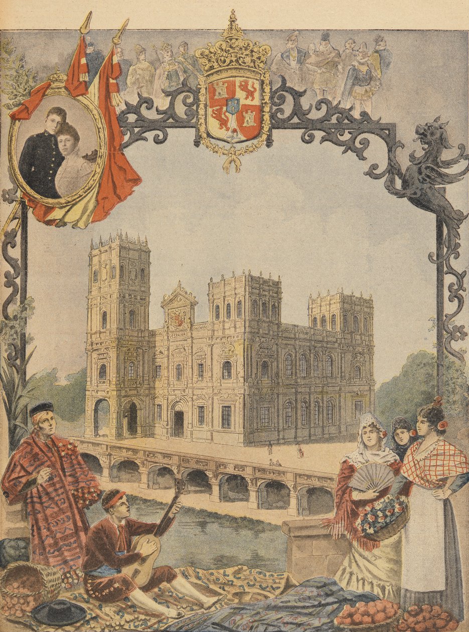 The Spanish Pavilion at the Universal Exhibition of 1900, Paris, Illustration from Le Petit Journal, 4th March 1900 by French School