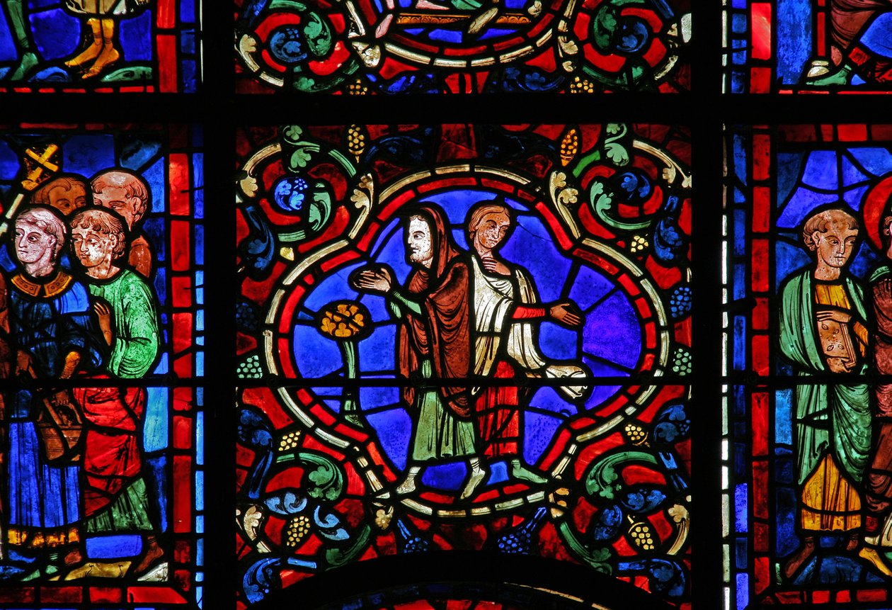 The St Martin window: decorative by French School