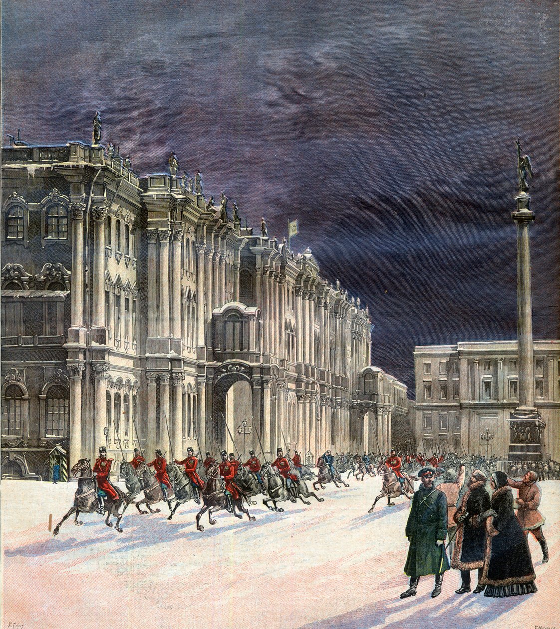 The Winter Palace, Residence of Emperor Alexander III of Russia in Saint Petersburg by French School