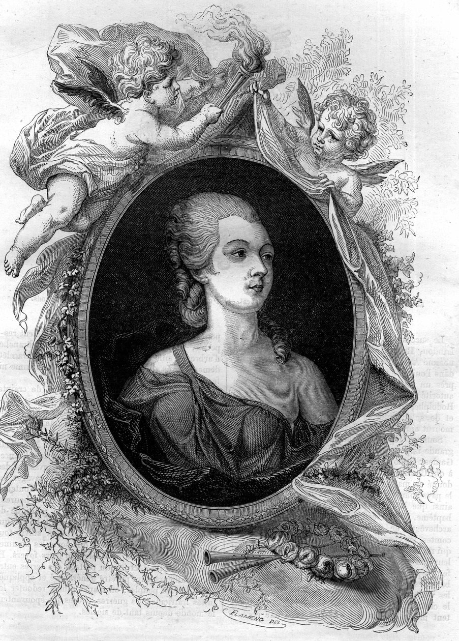 The beautiful Marozie (Mariuccia, Mariozza or Marousie of Tusculum, ca. 890-932/937) incestuous mother of two generations of popes. Engraving in “Histoire des papes-kings-queens-et-empereurs a travers les centuries” by Maurice Lachatre by French School