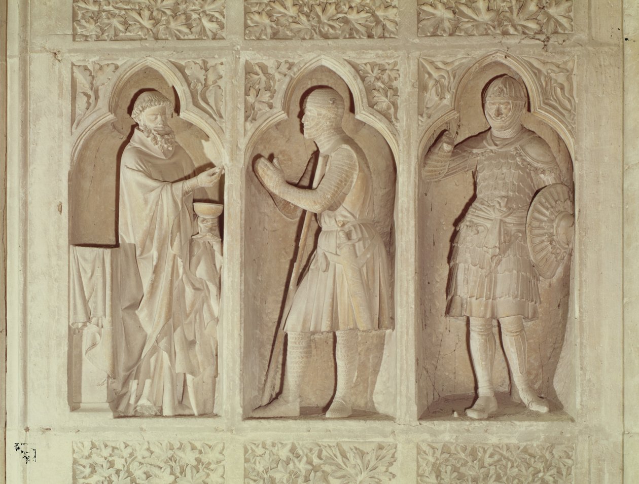 The communion of a knight (detail) by French School