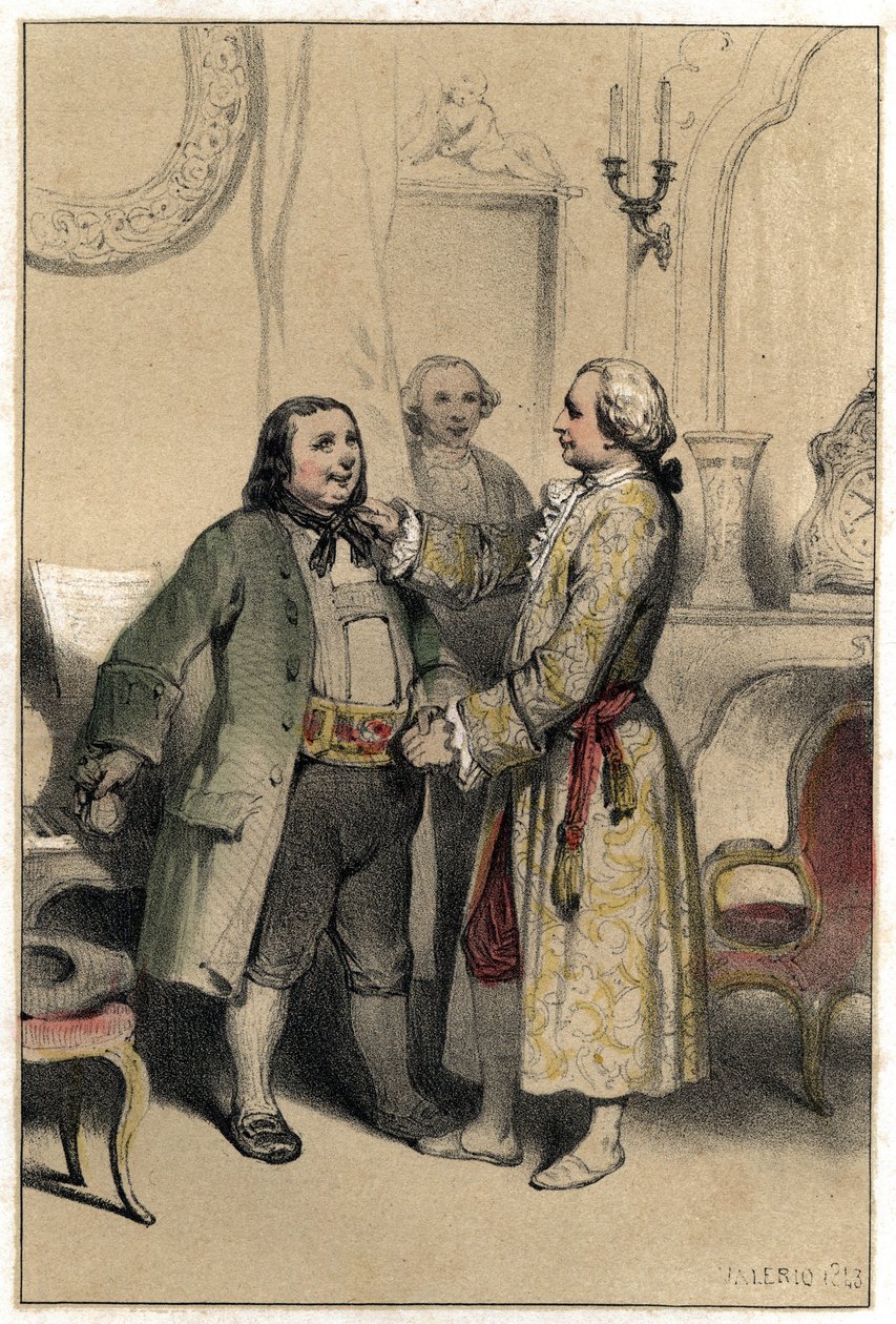 The composer Joseph Haydn received a man who came to ask him to compose a minuet for his daughter