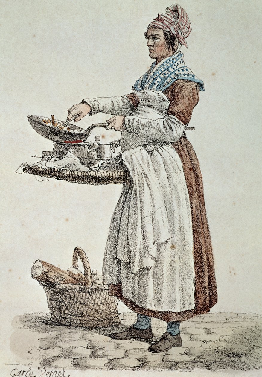 The Sausage Seller by French School