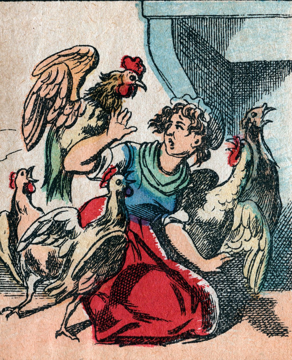 The World Upside Down, an Imaginary Land: Turkeys and Chickens Plucking the Cook by French School