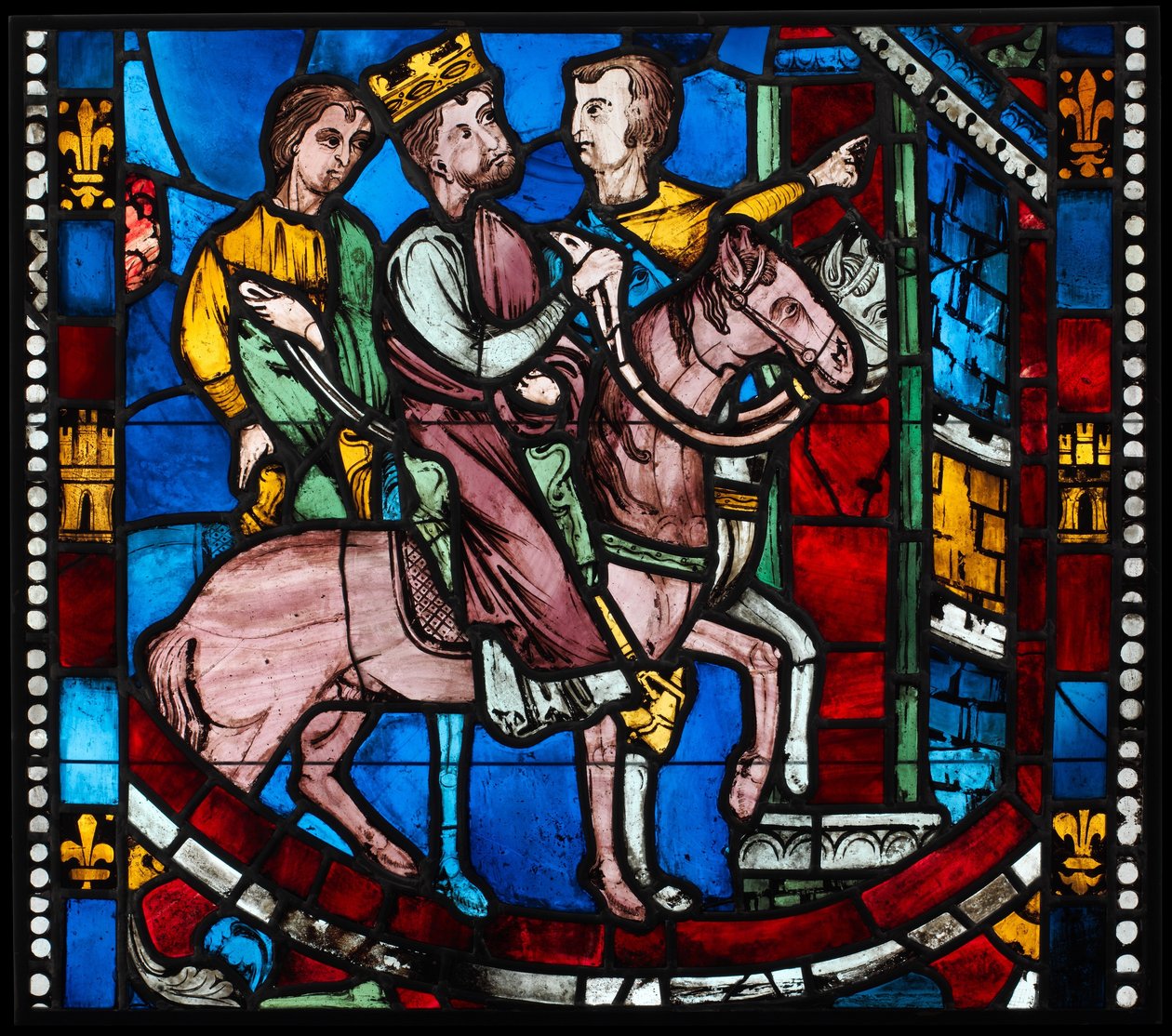 Theodosius Arrives at Ephesus, from a Scene from the Legend of the Seven Sleepers of Ephesus, c. 1200-10 by French School
