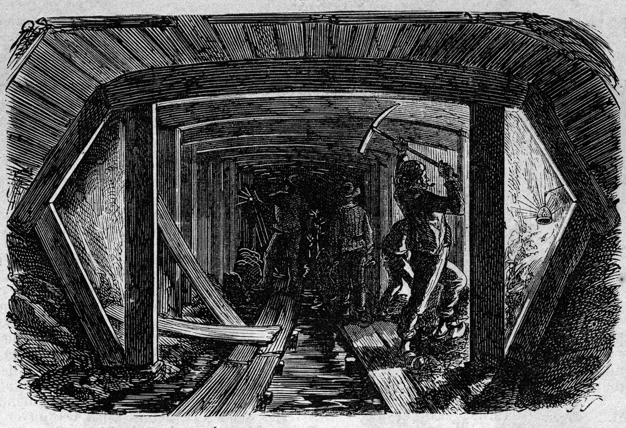 Transformations of Paris under the Second Empire, Haussmann Paris: Construction of the Sewer Collector by French School