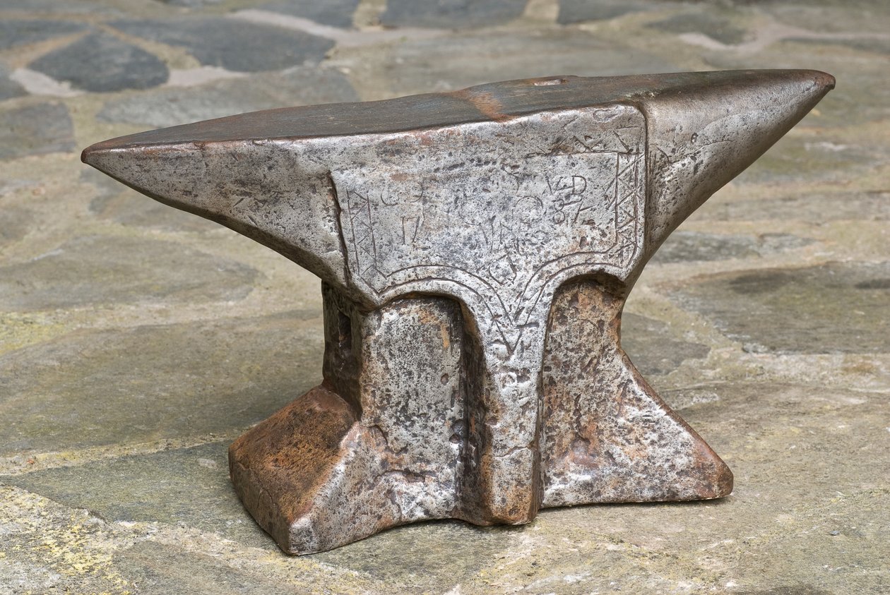Twin-horn anvil, 1787 by French School