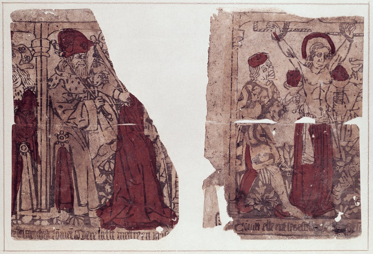 Two Scenes of the Martyrdom of St. Regina (d.c.286) by French School