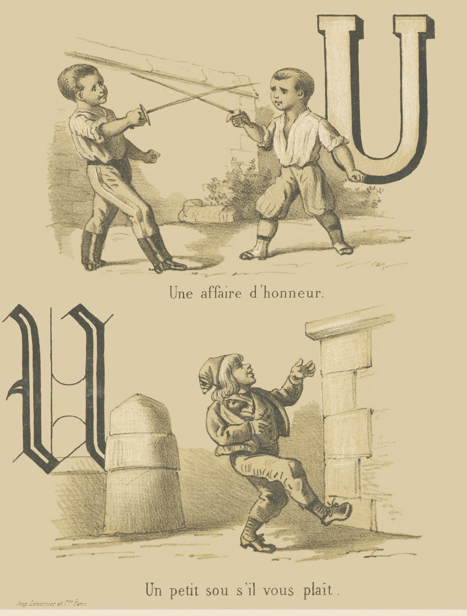 A matter of honor / A little penny please by French School