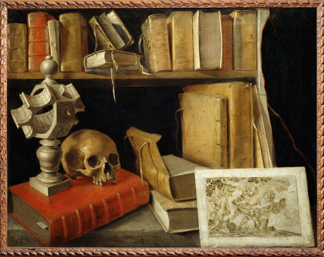 Vanitas with Sundial by French School
