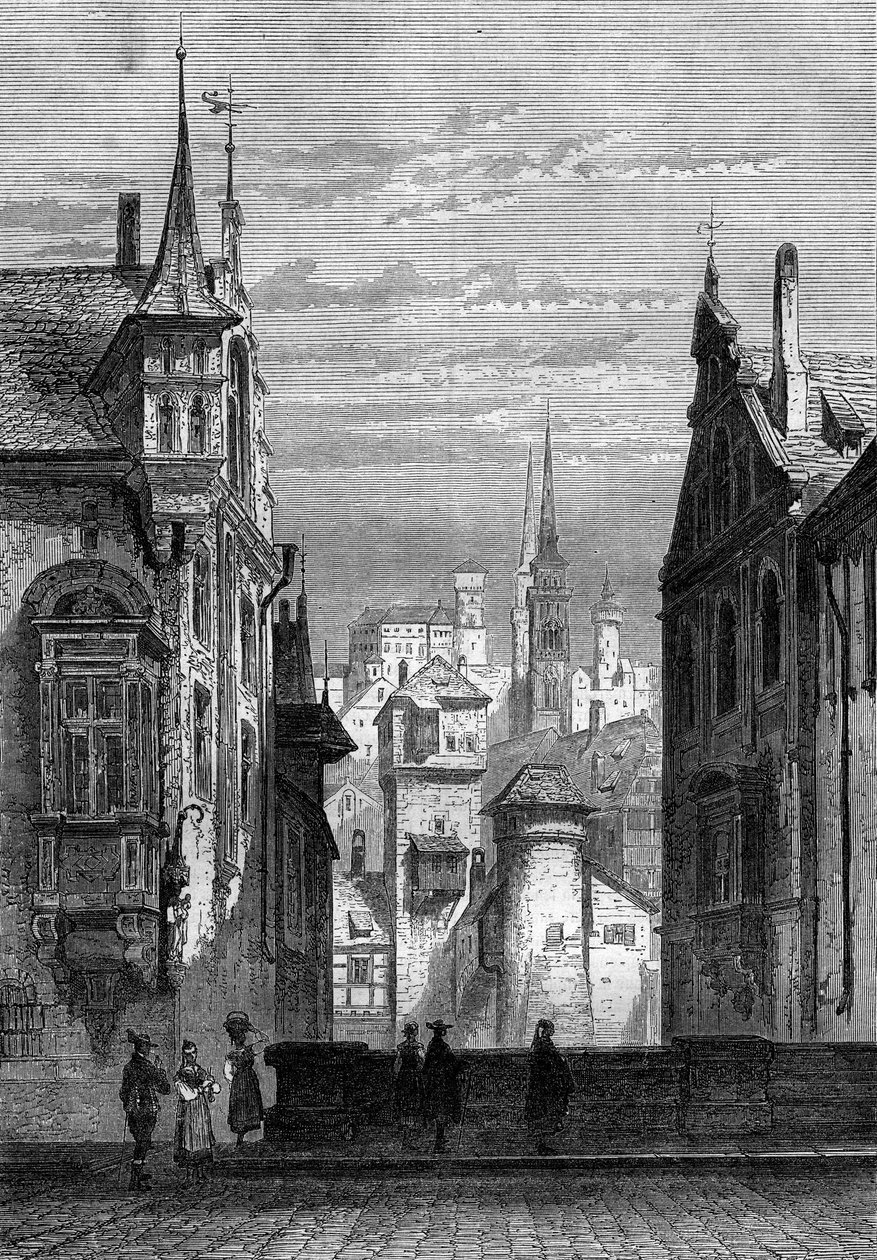 View of the City of Nuremberg in Germany by French School