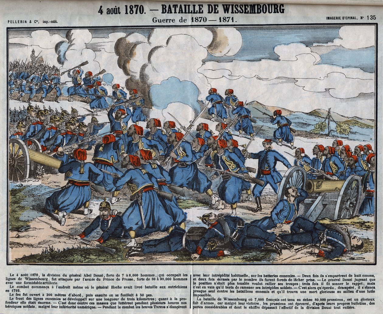 War of 1870-1871: Battle of Wissembourg, August 4 by French School